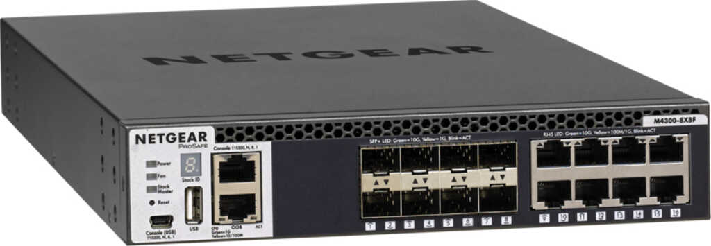 Netgear ProSAFE M4300 Desktop 10G Managed Switch&comma; 8x