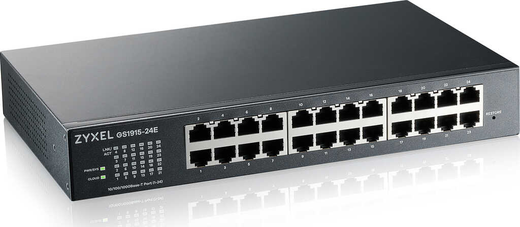 ZyXEL GS1915 Desktop Gigabit Smart Switch&comma; 24x RJ-45&comma;