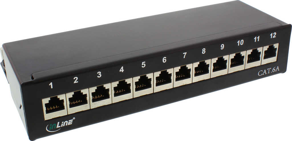 InLine Patchpanel Cat&period;6A&comma; 12-fach