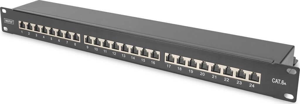 19 Zoll&sol; 1HE Digitus Professional Patchpanel Cat&period;6A&comma; 24-Port