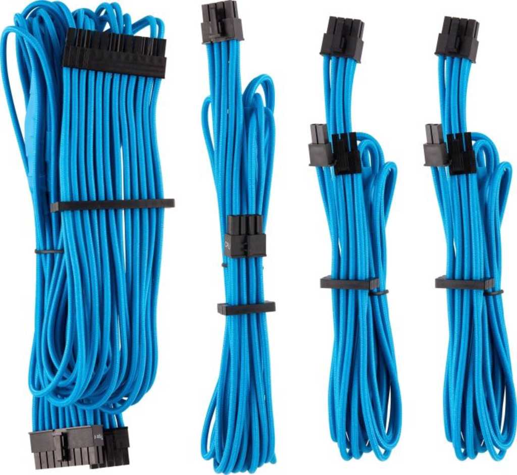 Corsair PSU Cable Kit Type 4 - Starter Kit - Gen4, blau
