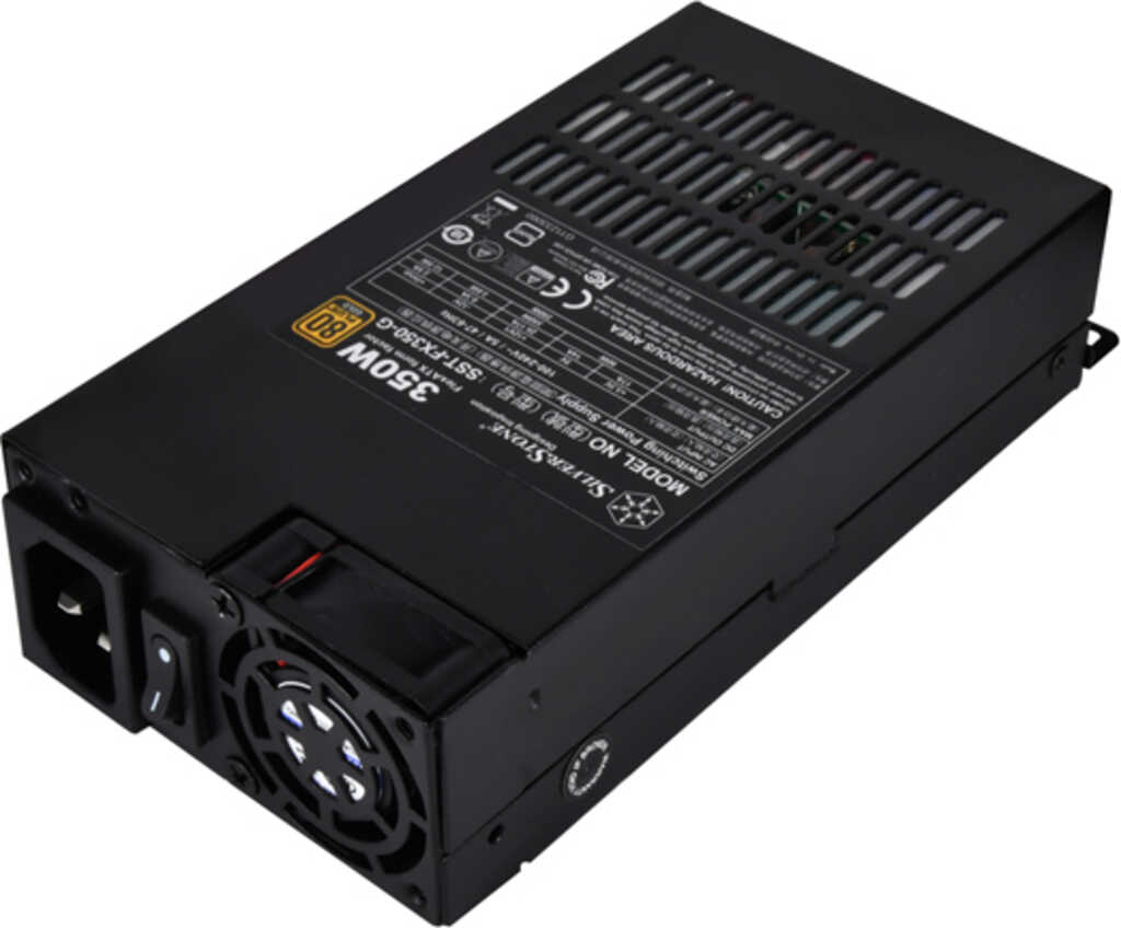 350W SilverStone FX350-G Flex-ATX 2&period;4 Netzteil&comma; 80 PLUS Gold