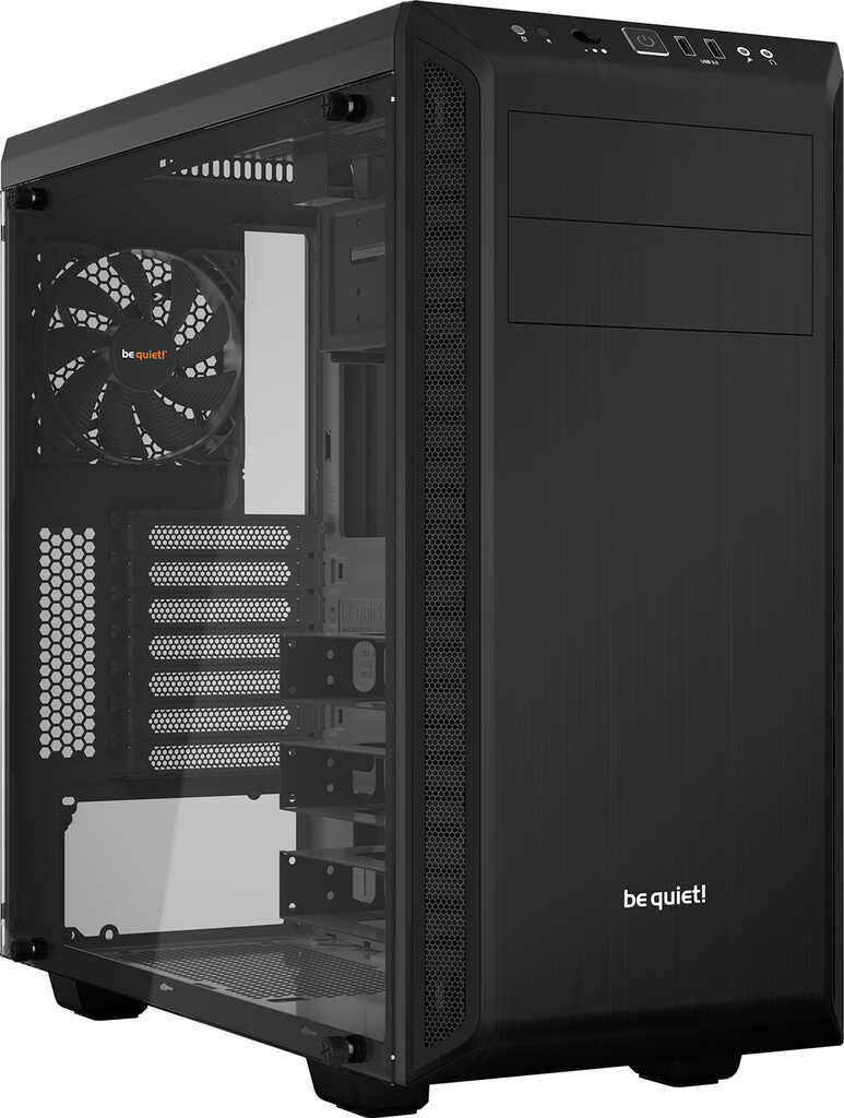 be quiet&excl; Pure Base 600 schwarz&comma; Glasfenster ATX-MidiTower