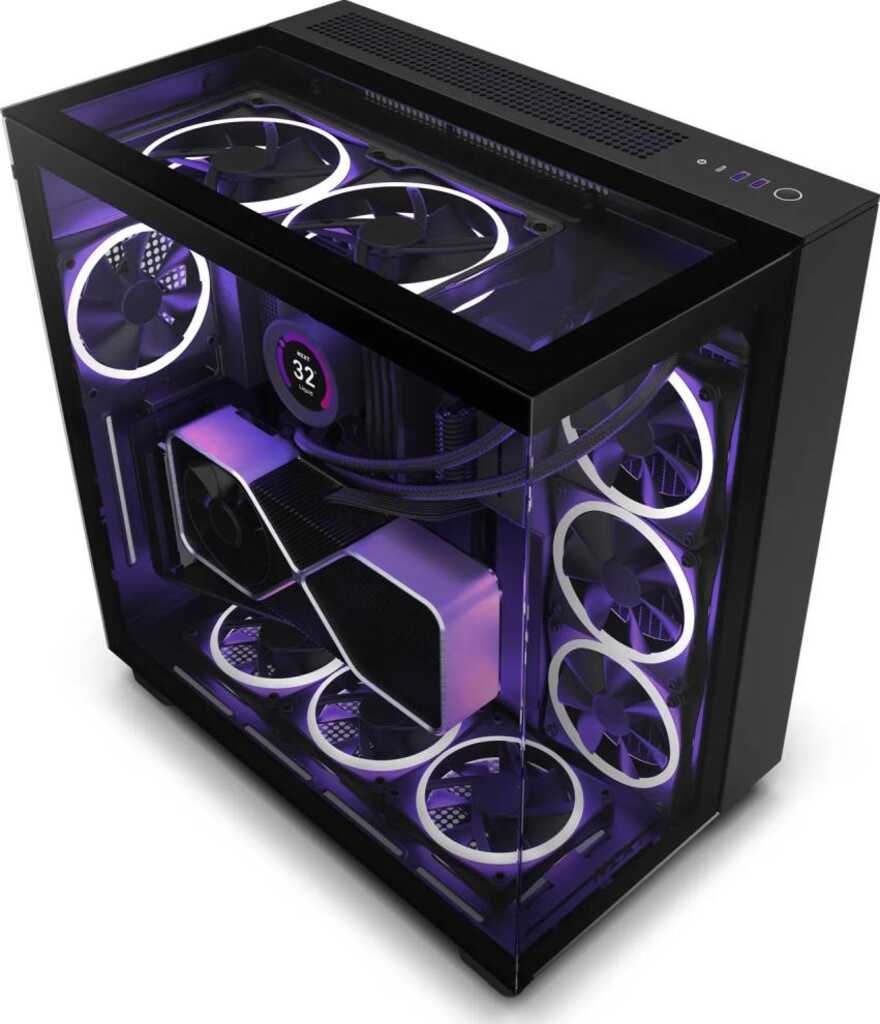 NZXT H9 Elite Dual-Chamber ATX Mid-Tower PC Gaming-Geh&auml;use