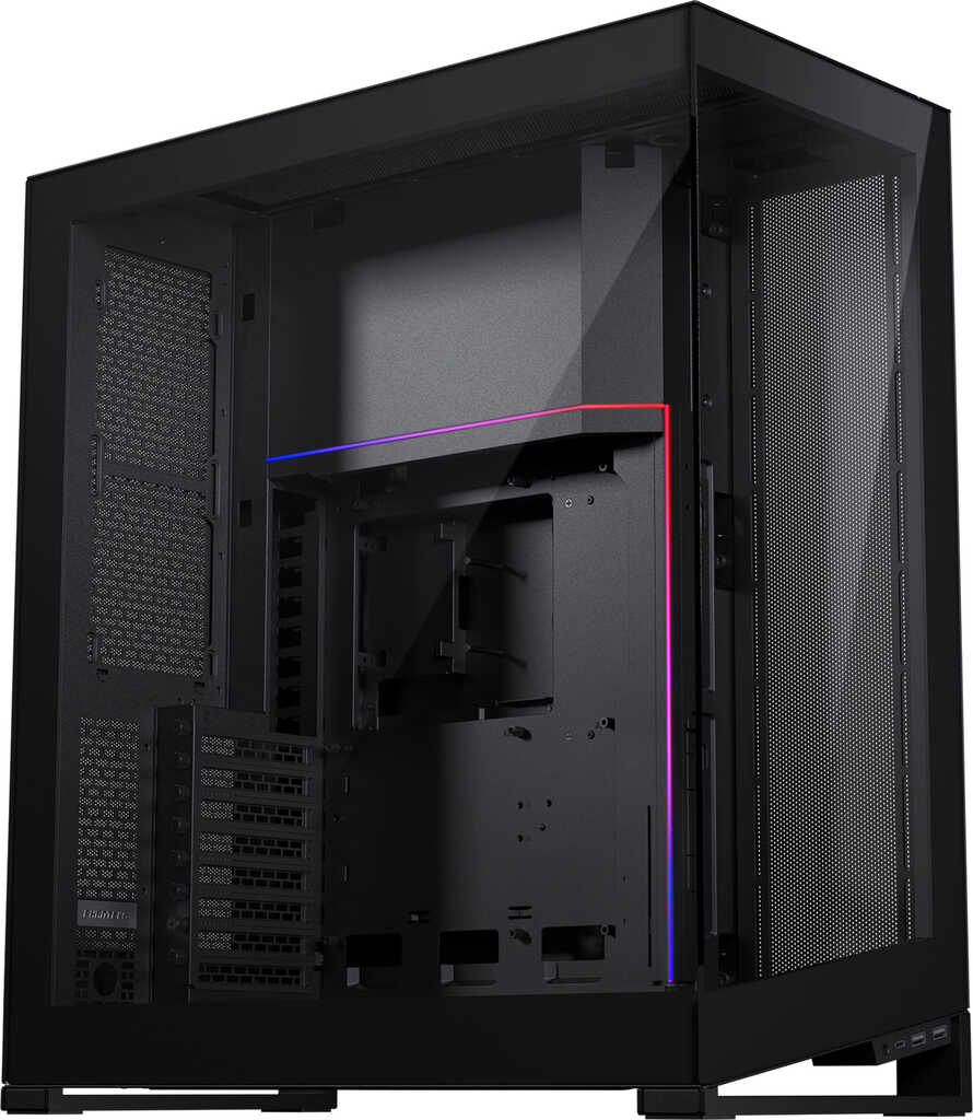 Phanteks NV7 Black&comma; schwarz&comma; Glasfenster