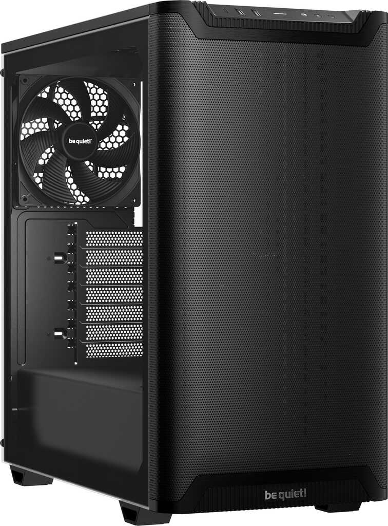 be quiet&excl; Pure Base 501 Airflow Window Black&comma; Glasfenster