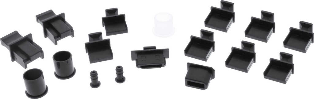 InLine Gummi-F&uuml;&szlig;e&comma; f&uuml;r PC Geh&auml;use&comma; 4er Pack&comma; schwarz