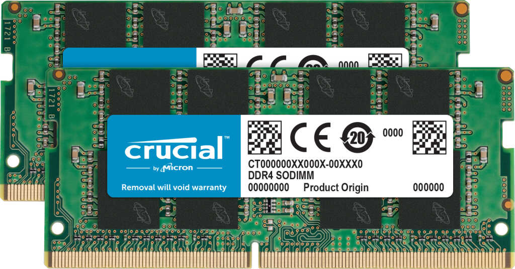 DDR4RAM 2x 8GB DDR4-3200 Crucial SO-DIMM&comma; CL22-22-22 Kit