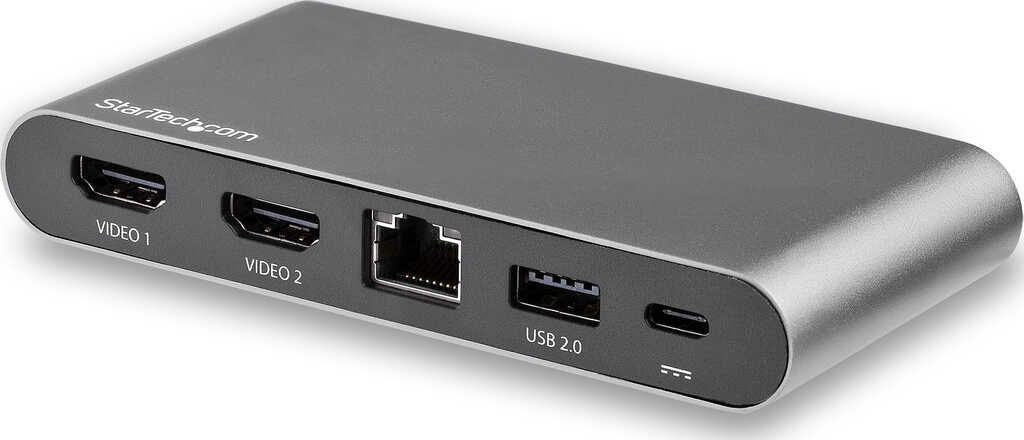 StarTech Dual Monitor USB-C Multiport Adapter&comma; 2 x 4K HDMI&comma;