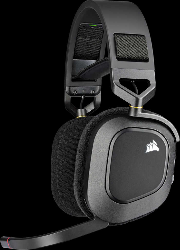 Corsair HS80 RGB Wireless carbon&comma; Kopfh&ouml;rer Over-Ear&comma;