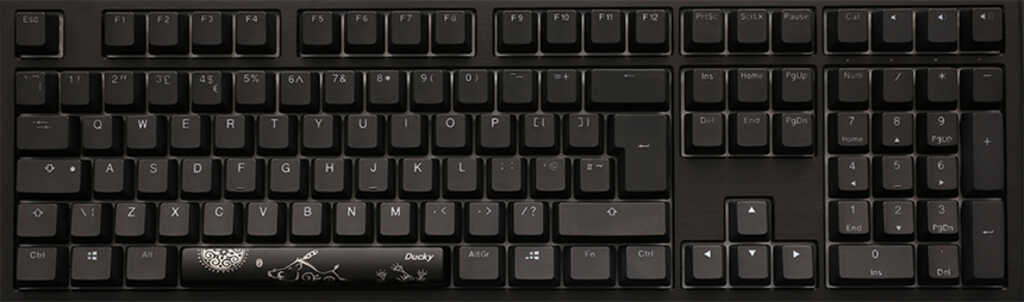 Ducky Shine 7 PBT Gaming Tastatur&comma; MX SPEED Silver&comma;