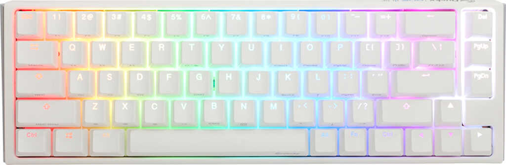 Ducky One 3 Pure White SF PBT&comma; Layout&colon; DE&comma; mechanisch&comma;