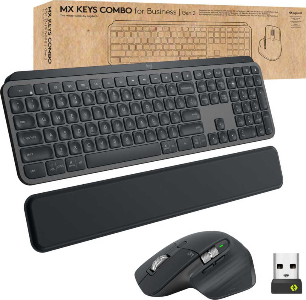 Logitech MX Keys Combo for Business Gen 2&comma; Layout&colon;