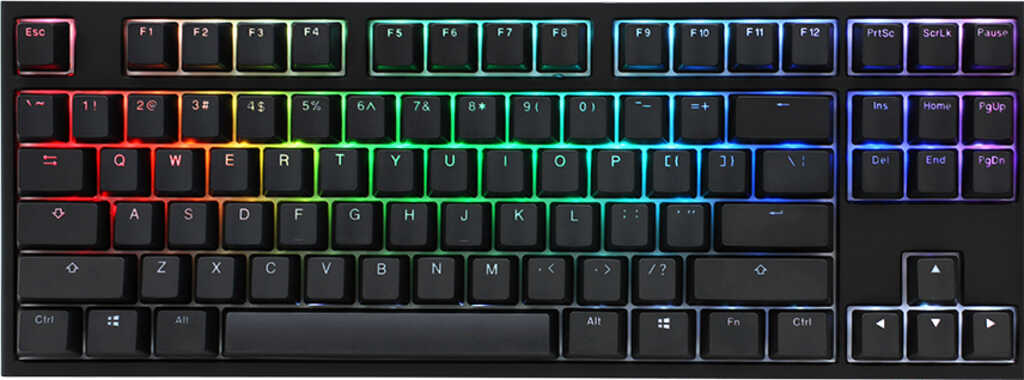 Ducky One 2 RGB TKL PBT schwarz&comma; Layout&colon; DE&comma; mechanisch&comma;