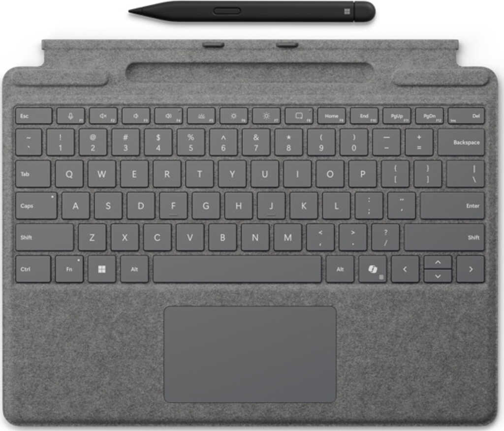 Microsoft Surface Pro Keyboard mit Slim Pen Platin&comma;