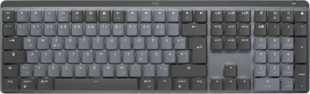 Logitech MX Mechanical Graphite&comma; LEDs wei&szlig;&comma; Kailh