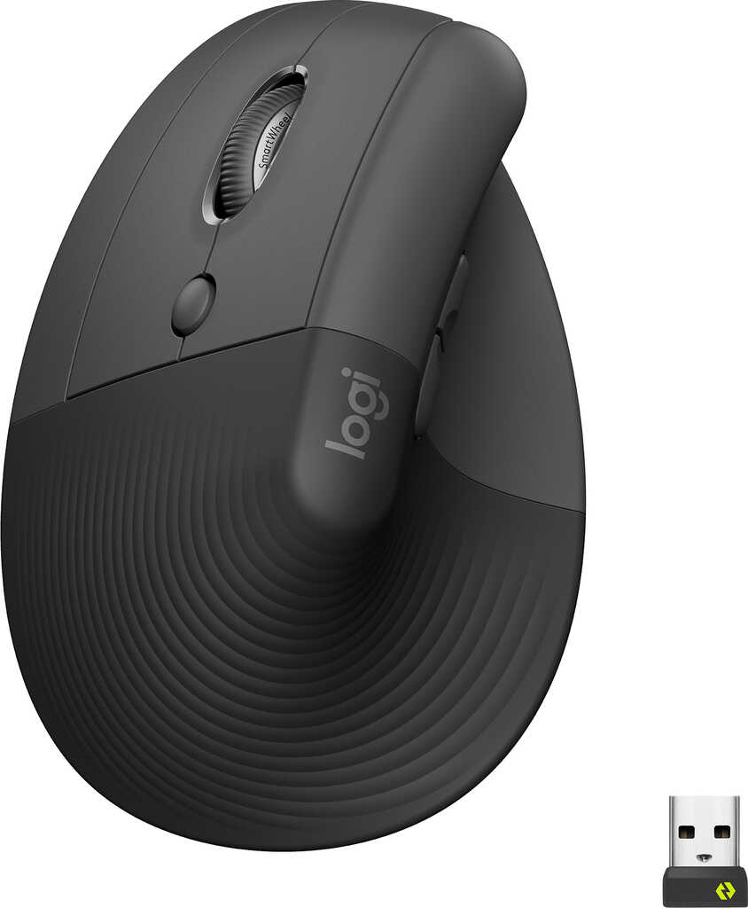 Logitech Lift Left Vertical Ergonomic Mouse&comma; Maus&comma;