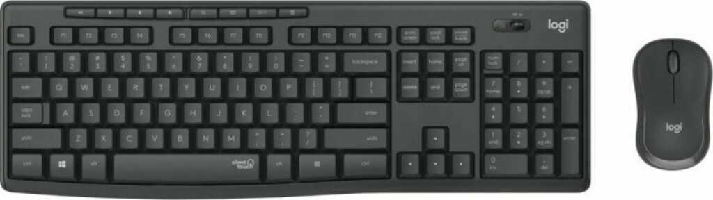 Logitech MK295 Silent Wireless Combo schwarz&comma; USB&comma; DE