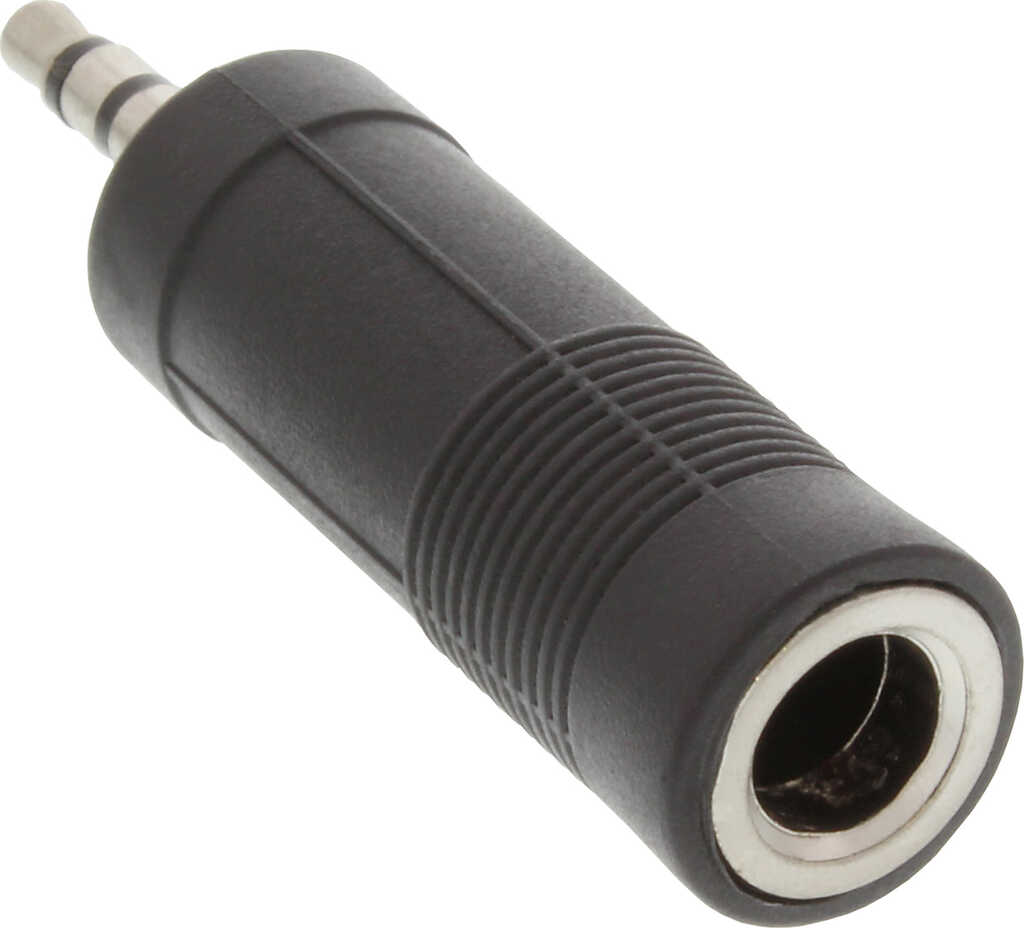 Adapter Audio 6&comma;3mm Klinke Buchse auf 3&comma;5mm Klinke Stecker