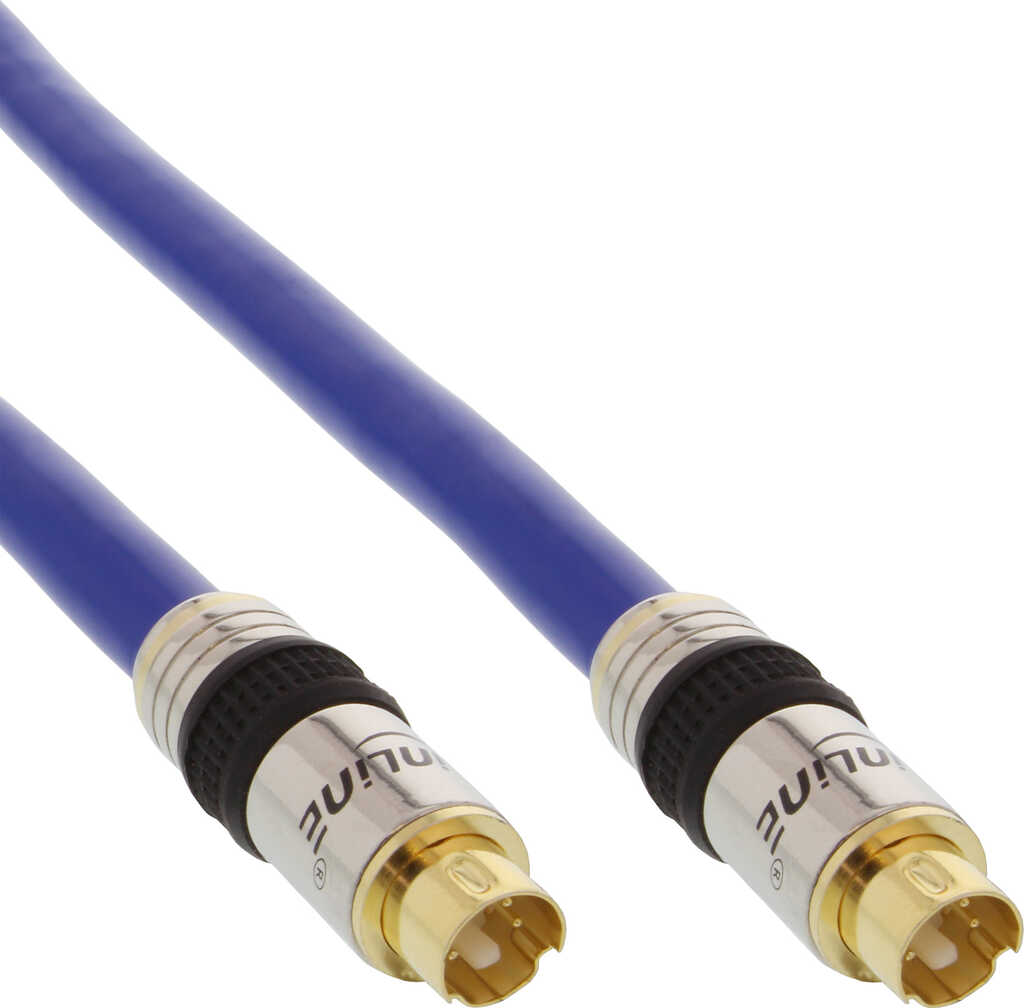 2m S-VHS-Kabel Stecker&sol; Stecker InLine 4pol mini DIN Premium