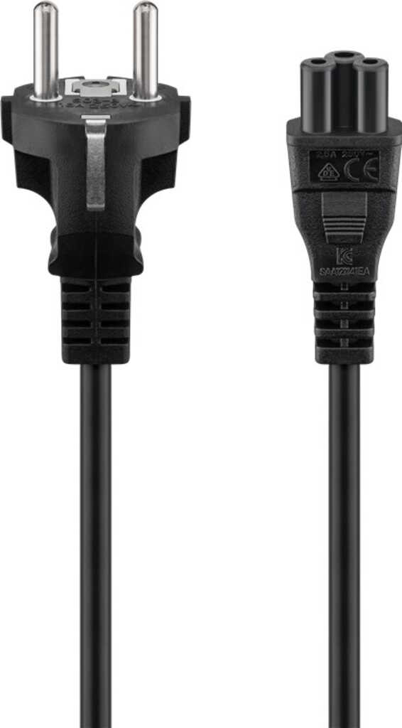 1&comma;8m Netzkabel f&uuml;r Notebooks mit Kaltger&auml;testecker 230V
