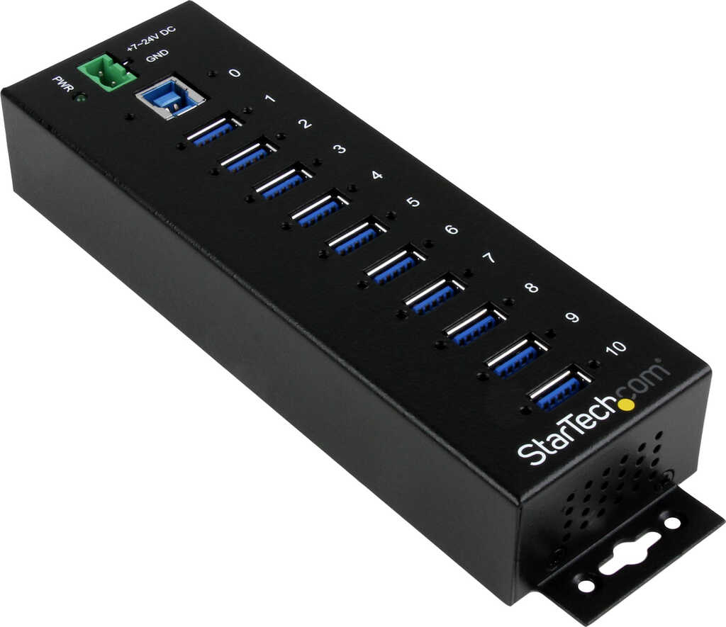 USB 3&period;0 HUB 10-fach&comma; StarTech industrieller USB-Hub