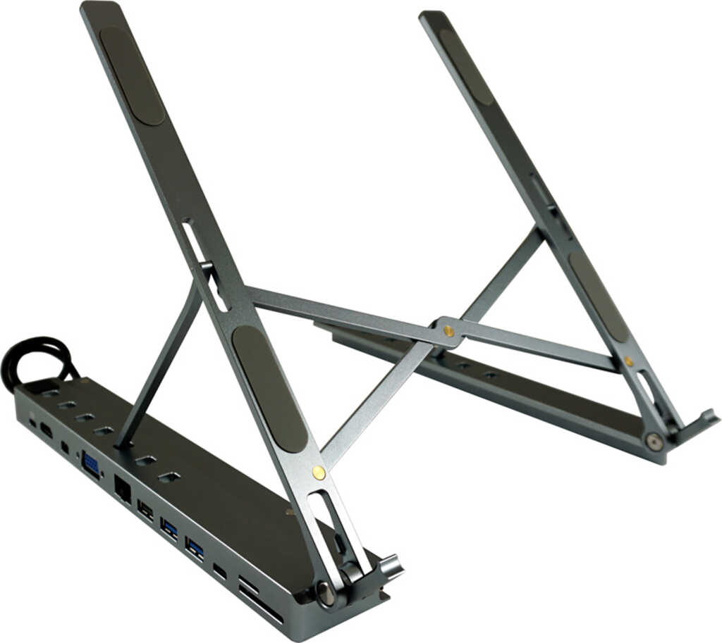 LC-Power LC-HUB-C-MULTI-STAND - Notebook-Halter mit Multi-Hub