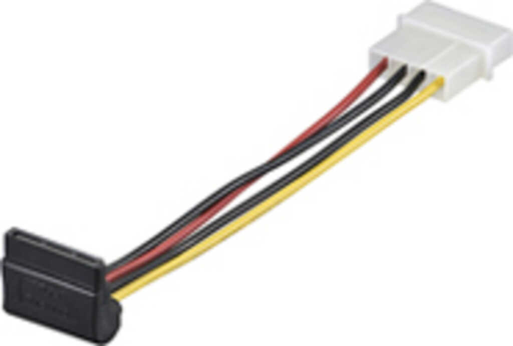 0&comma;13m SATA-Festplatten Stromadapter gewinkelt