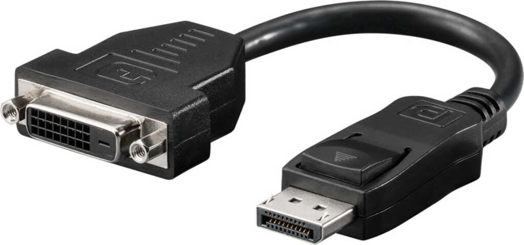 0&comma;2m goobay DisplayPort&sol; DVI-D Adapterkabel 1&period;2&comma; vernickelt