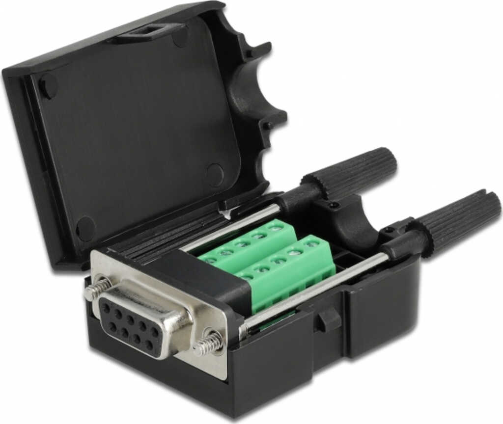 Delock Adapter Sub-D 9 Pin Stecker zu Terminalblock