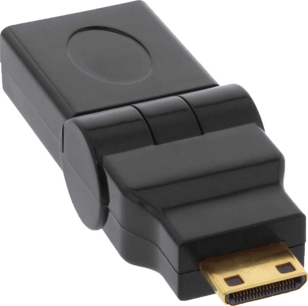 HDMI zu Mini-HDMI Adapter Buchse&sol; Stecker mit  Drehgelenk