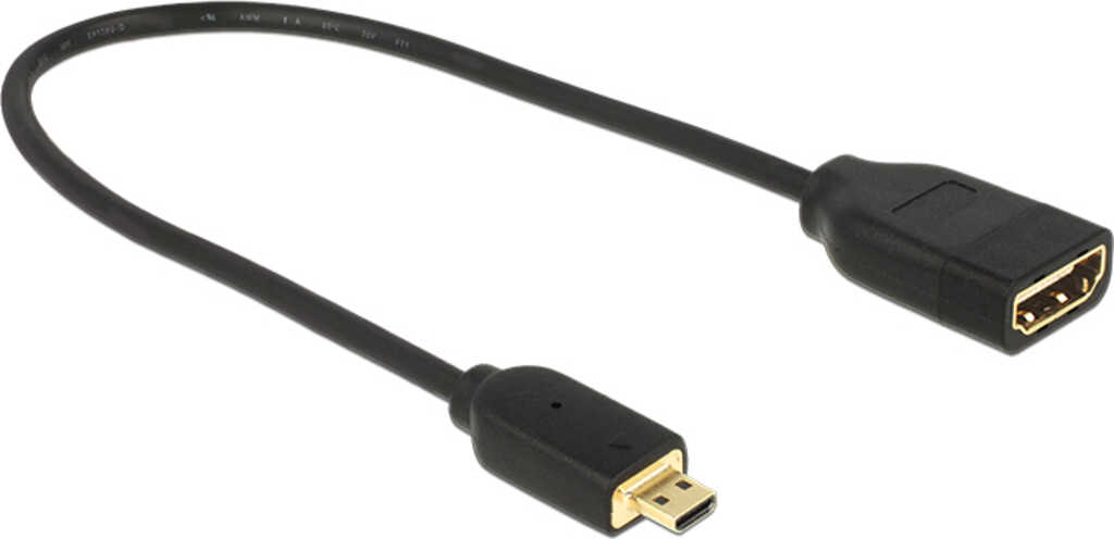 HDMI Micro-D Stecker auf HDMI-A Buchse Delock