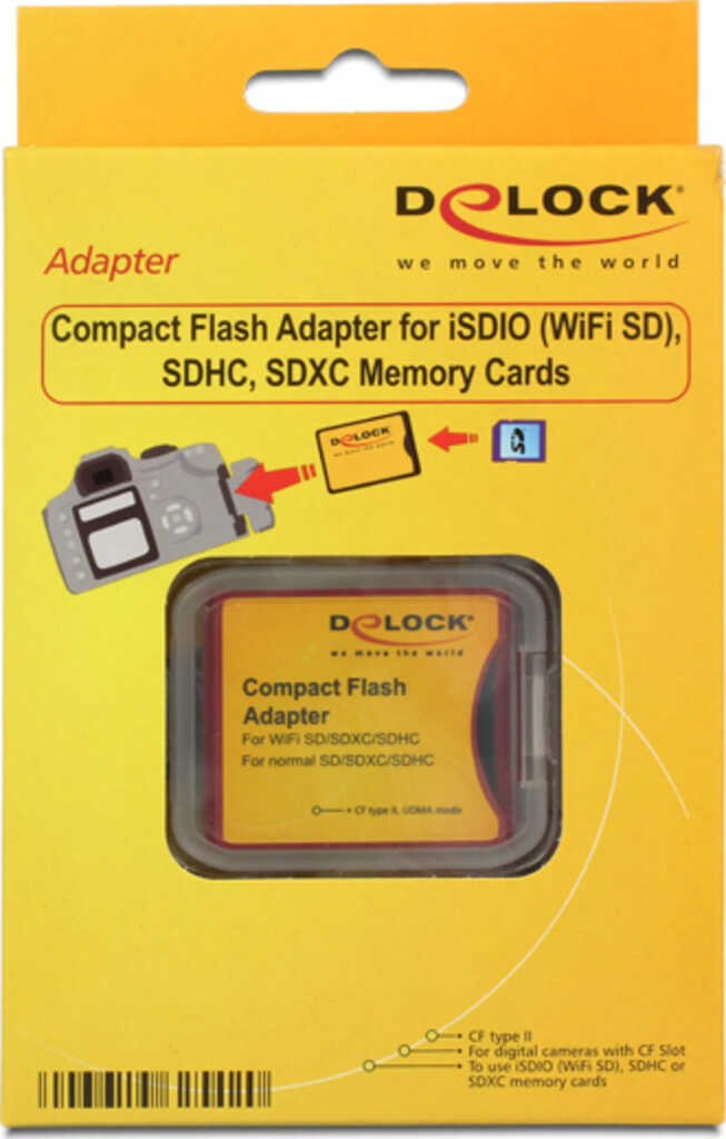 Delock Compact Flash Adapter für iSDIO günstig bei csv.de