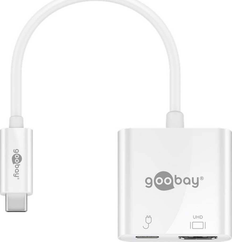 0&comma;2m USB-C auf HDMI Adapter&comma; wei&szlig;
