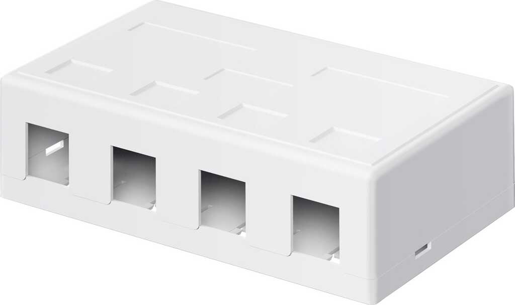 goobay Keystone Leergeh&auml;use 4-port