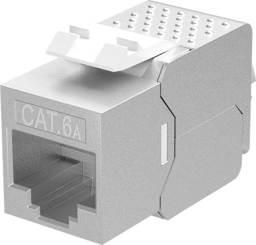 goobay Keystone Modul RJ45 CAT 6a&comma; STP&comma; slim-line