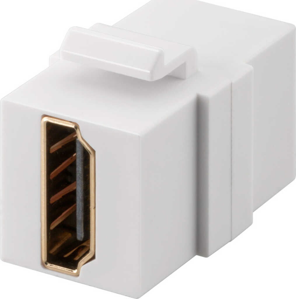 goobay Keystone Modul mit HDMI Doppel-Buchse&comma;