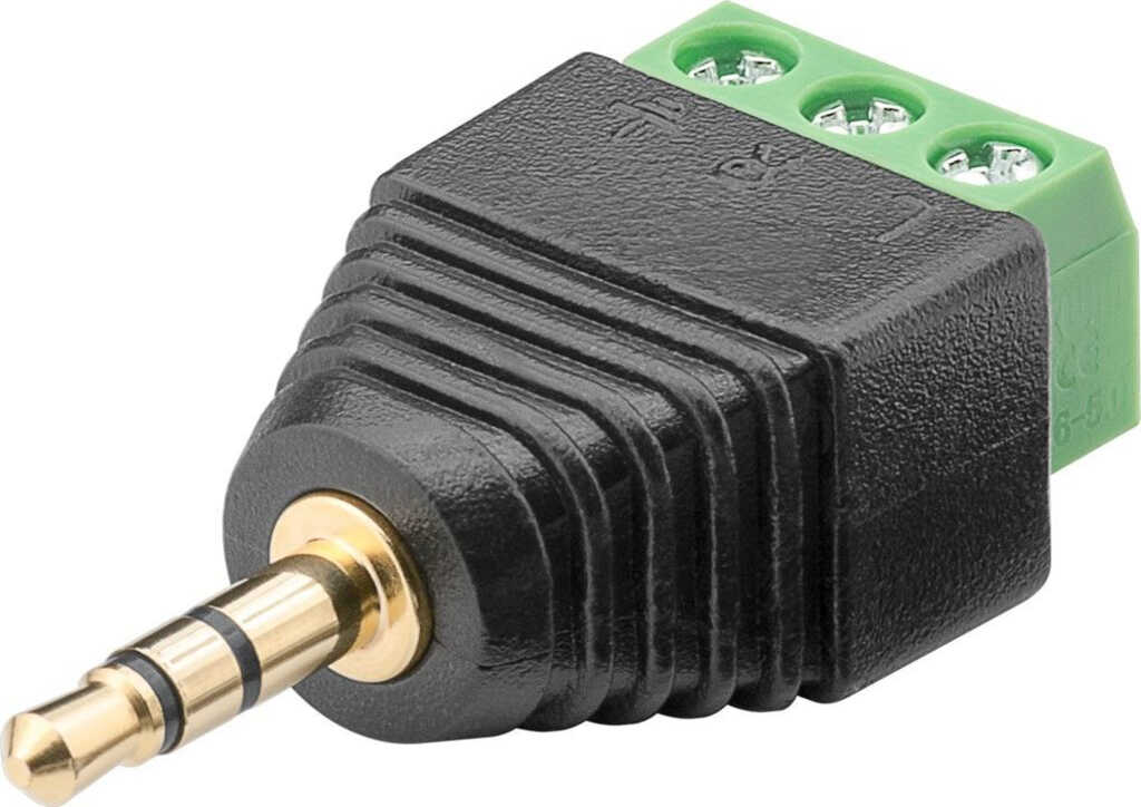 goobay Terminal Block 3-pin &gt; Klinke 3&period;5 mm Stecker