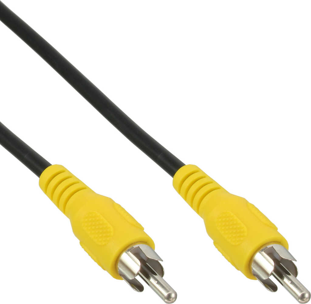 2m Cinch Kabel&comma; Video&comma; 1x CinchStecker &sol; Stecker&comma; gelb