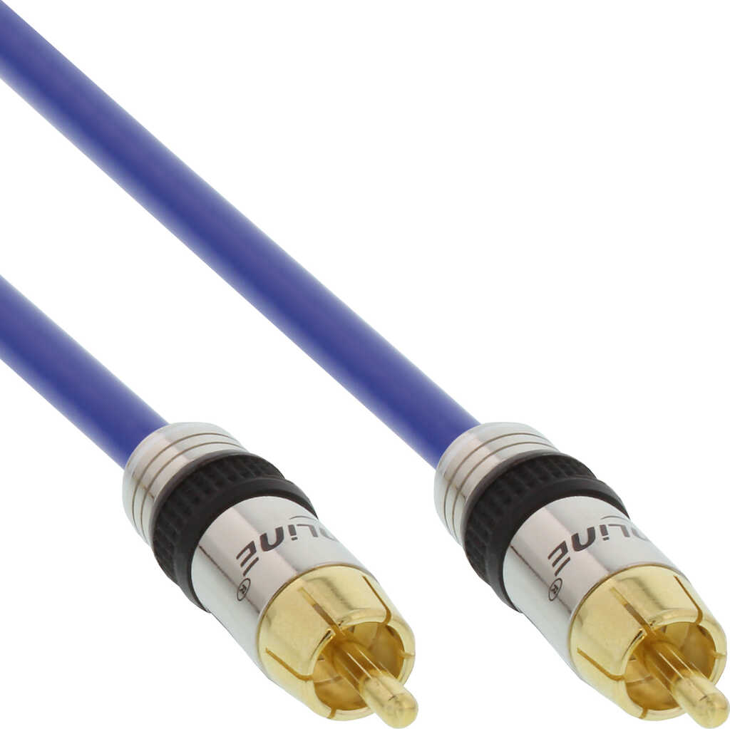 7&comma;5m Audio-Kabel 1x Cinch InLine Premium&comma; Stecker &sol; Stecker