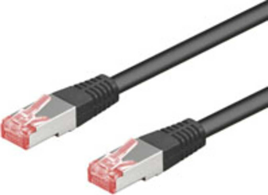1m Patchkabel Cat&period;6 S&sol;FTP schwarz