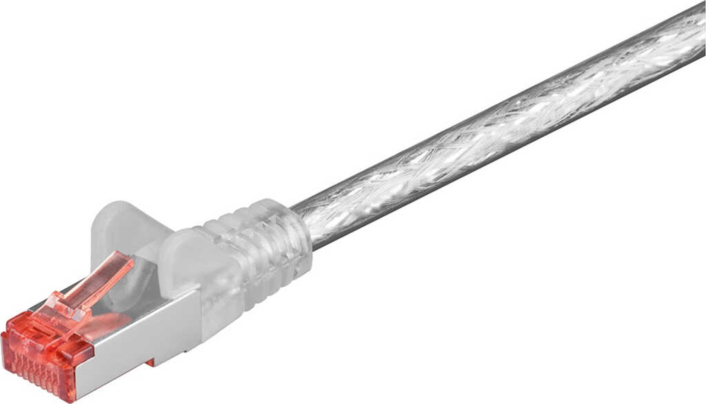 1m Patchkabel Cat&period;6 S&sol;FTP transparent