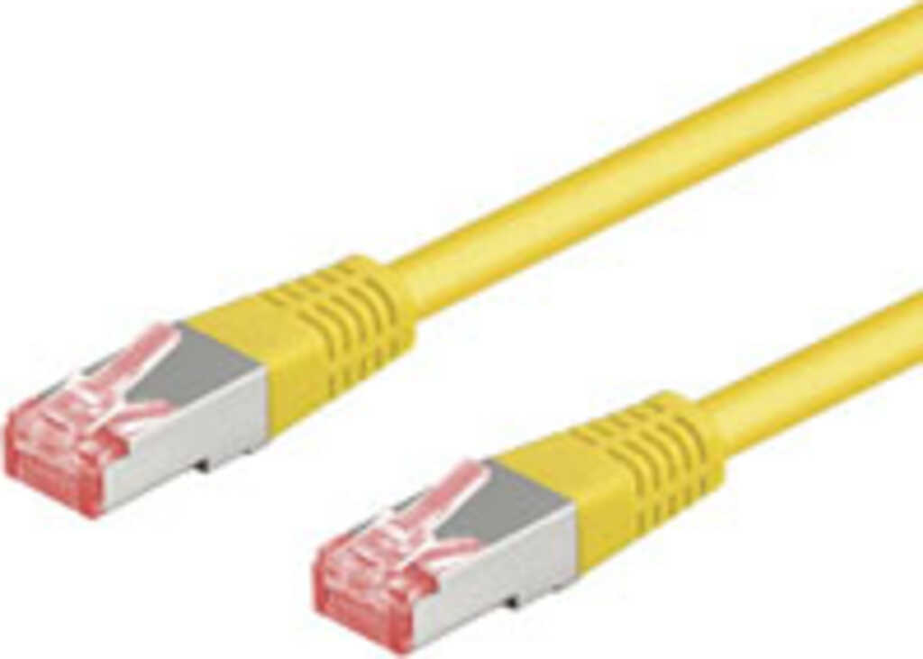 10m Patchkabel Cat&period;6 S&sol;FTP gelb