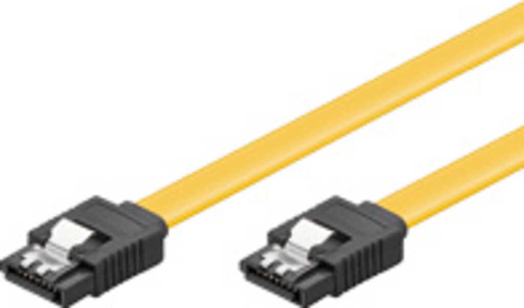 0&comma;5m SATA III&comma; 6Gb&sol;s-Kabel gelb S-ATA L-Type &gt; L-Type