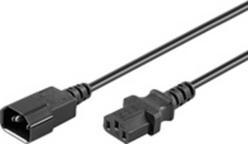 1m Netzkabel-Verl&auml;ngerung Kaltger&auml;teanschluss&gt;Ger&auml;tebuchse