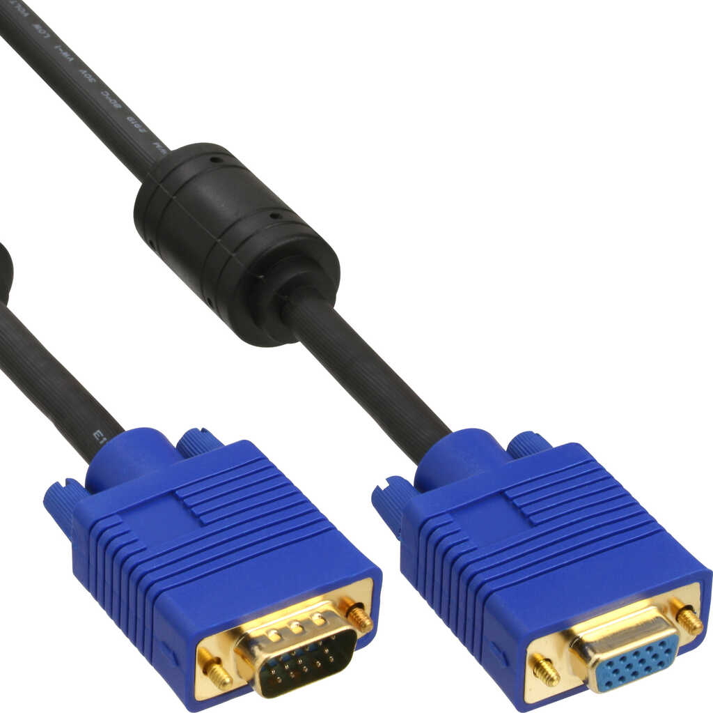 5m S-VGA Verl&auml;ngerung Stecker&sol; Buchse 15pol HD InLine