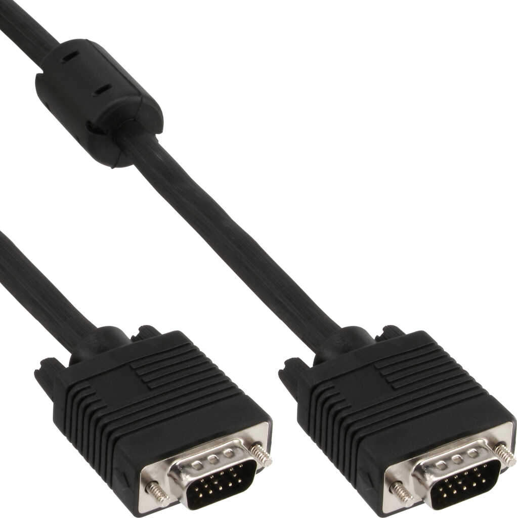 15m S-VGA Kabel&comma; 15pol HD Stecker &sol; Stecker&comma; schwarz