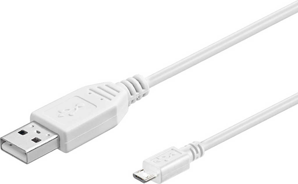 0&comma;60m USB 2&period;0-Kabel TypA auf TypB micro goobay wei&szlig;