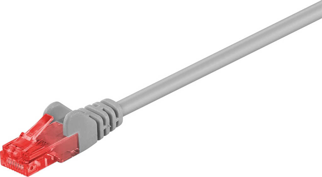 0&comma;25m Patchkabel Cat&period;6 U&sol;UTP grau