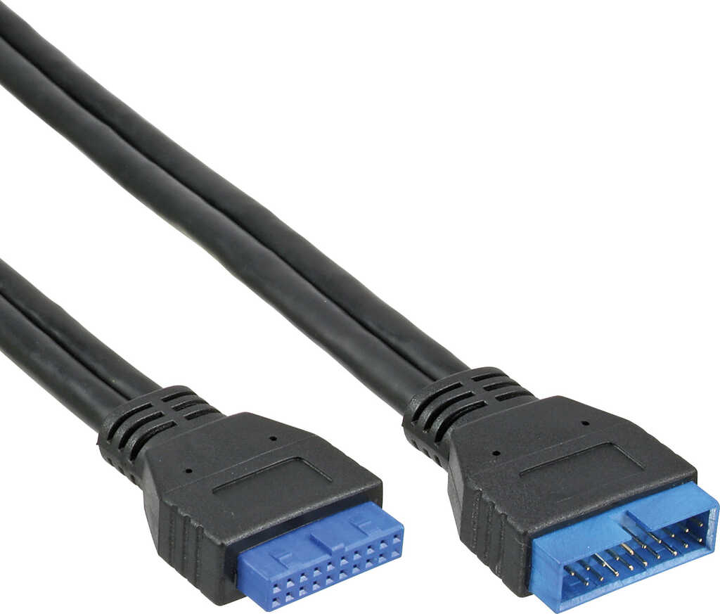 USB 3&period;0 Verl&auml;ngerung intern&comma; Pfostenanschluss Stecker auf Bu